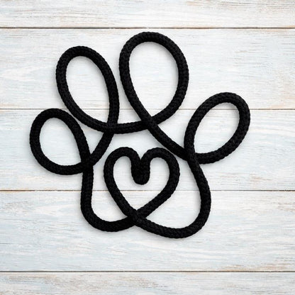 Wire Paw Print Sign - Handmade Decor - Gigglypix