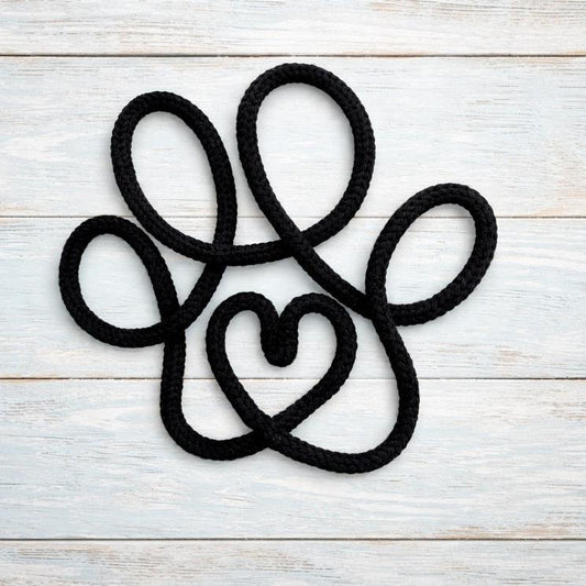 Wire Paw Print Sign - Handmade Decor - Gigglypix